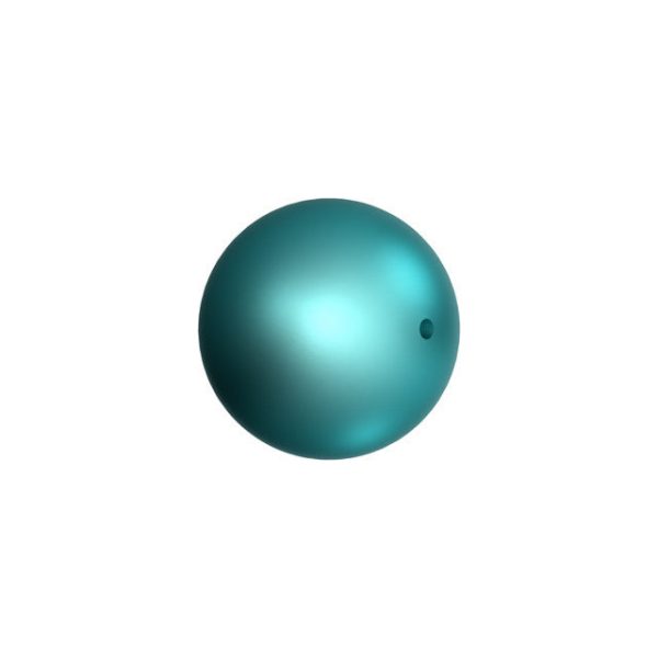 PRESTIGE Crystal, #5810 Round Pearl 4mm, Crystal Iridescent Dark Turquoise, (1 Piece) For Discount - Image 2