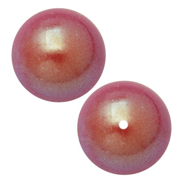 Preciosa Crystal Nacre Pearl, Round 4mm, Pearlescent Red (40 Pieces) Hot on Sale