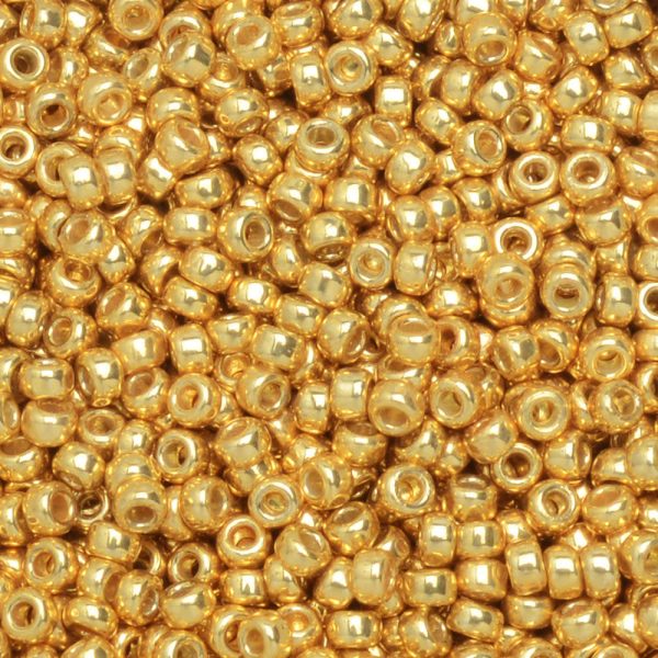 Miyuki Round Seed Beads, 15 0, #94202 Duracoat Galvanized Gold (8.2 Gram Tube) For Cheap - Image 2