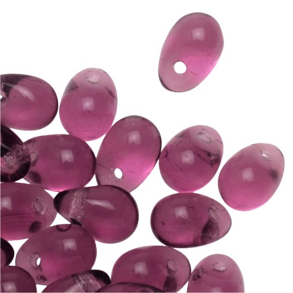 Czech Glass Beads, Teardrop 6x4mm, Amethyst (50 Pieces) Sale