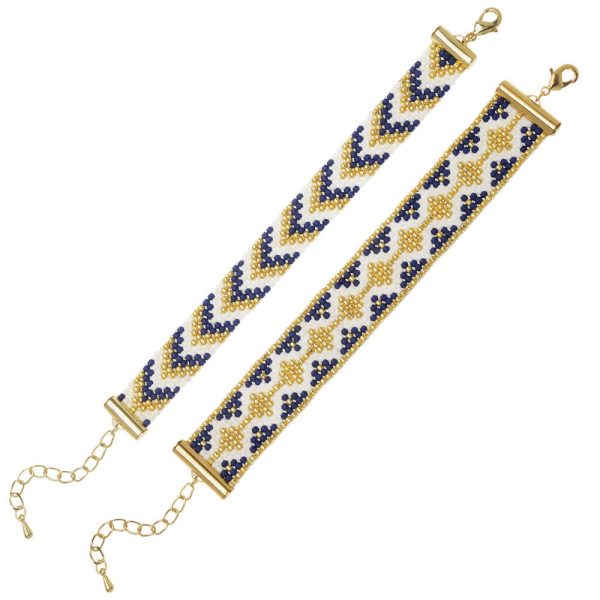 Refill - Loom Bracelet Duo - Melville Blue - Exclusive Beadaholique Jewelry Kit For Sale - Image 3