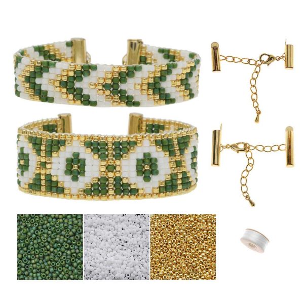 Refill - Loom Bracelet Duo - Joyce Green - Exclusive Beadaholique Jewelry Kit Discount