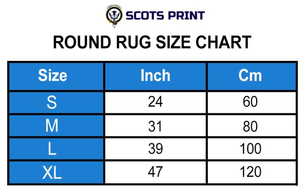 Mow Tartan Crest Round Rug For Sale - Image 5
