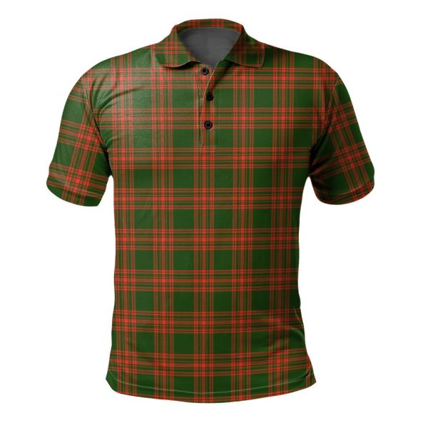 Menzies Green Modern Tartan Polo Shirt Online now