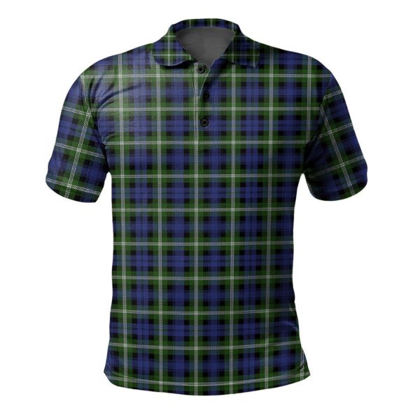 Baillie Modern Tartan Polo Shirt For Sale