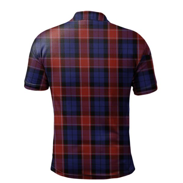 Graham of Menteith (Red) Tartan Polo Shirt For Discount - Image 2