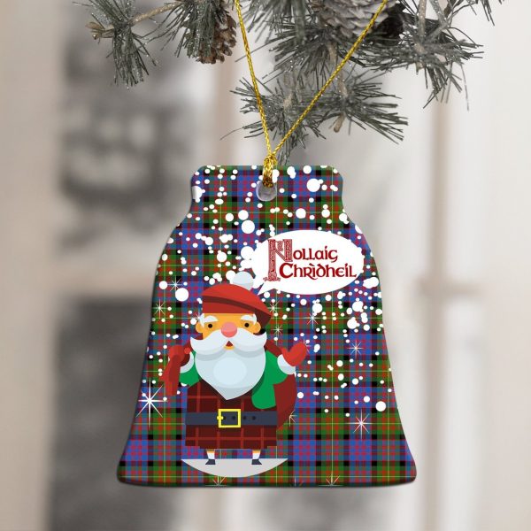 Carnegie Ancient Tartan Christmas Ceramic Ornament - Santa Style Discount - Image 4